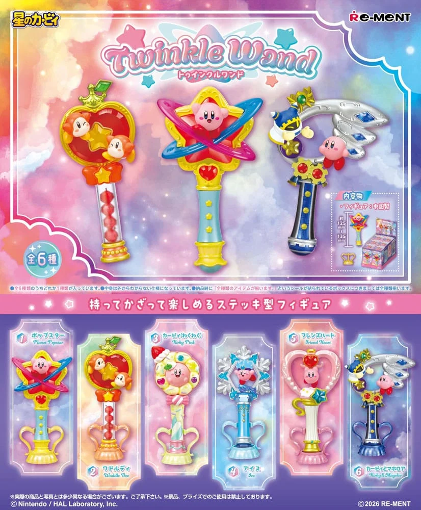 Kirby Mini Figures Twinkle Wand Blind Box - 1 Unidade